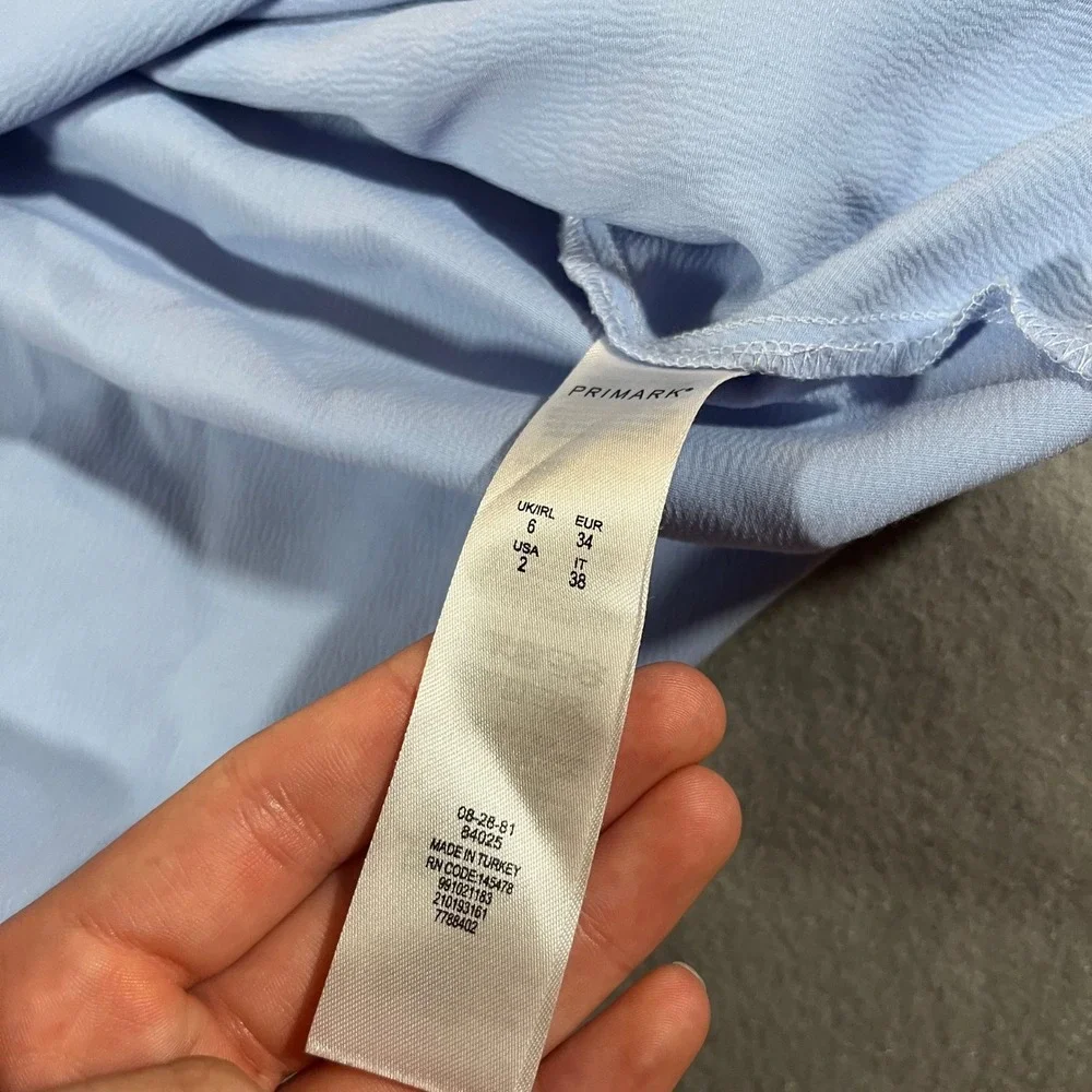 Primark Skirt Women's Size 2 Blue Midi Career‎ Cocktail Party